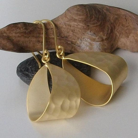Boucles d'oreilles vintage plaquées or
