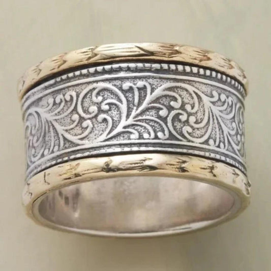 Bague Vintage Plaquée Or et Argent