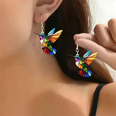 Magnifique collier Colibri avec boucles d'oreilles bonus