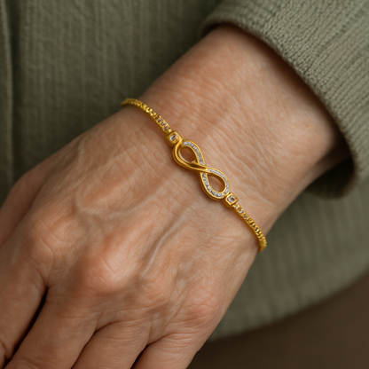 Bracelet Infini en Argent Élégant