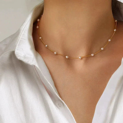 Collier en Perles d'Or