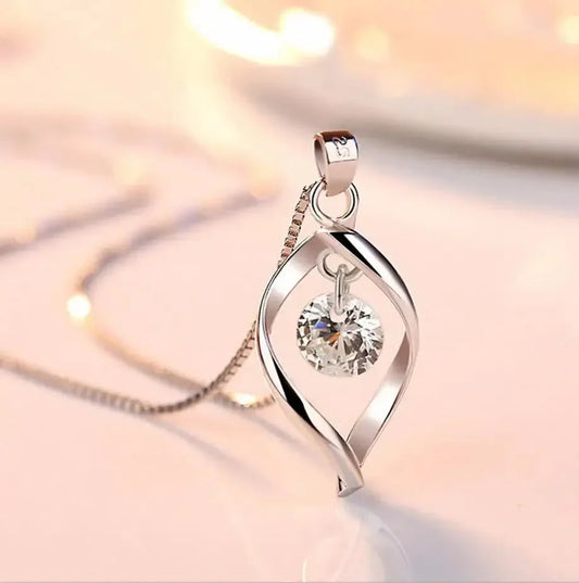 Collier avec Zirconia en Argent