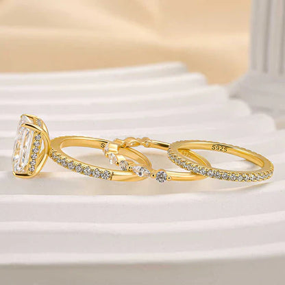 Ensemble de Bagues de Mariage Jaily 3PC