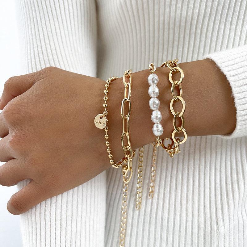 Bracelets en Perles d'Or