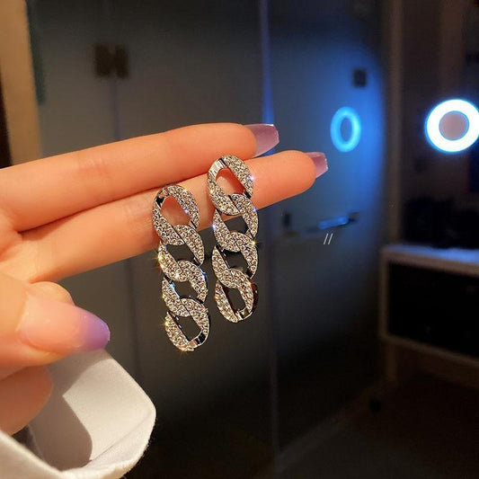Boucles d'oreilles de luxe Nœuds de luxe en argent sterling et zircon cubique