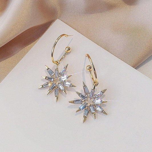 Boucles d'oreilles en or et argent