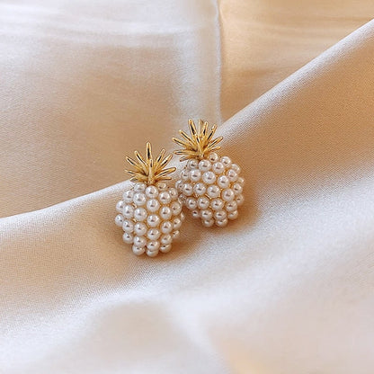 Boucles d'oreilles Puces en Perles d'Or