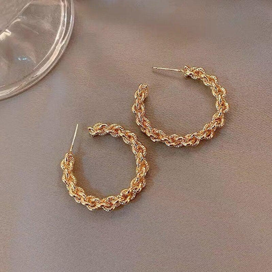 Boucles d'oreilles en or et diamants