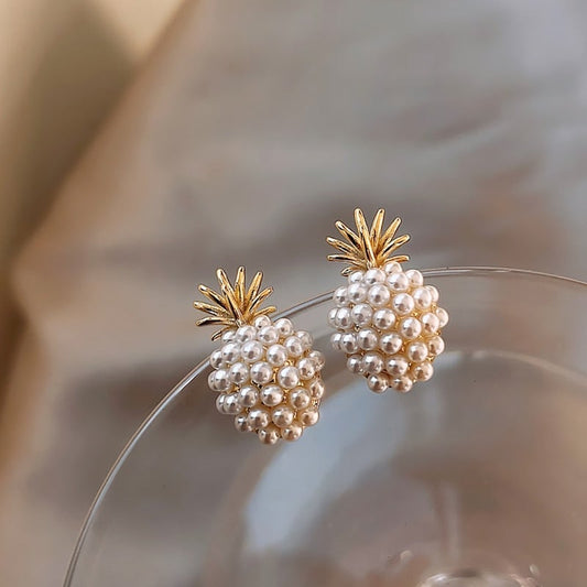 Boucles d'oreilles Puces en Perles d'Or