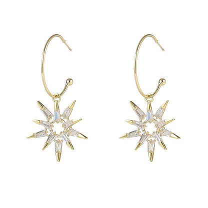 Boucles d'oreilles en or et argent