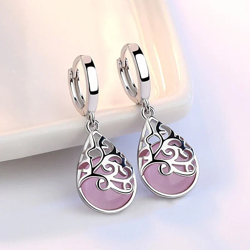 Boucles d'oreilles Arbre de Vie en Argent