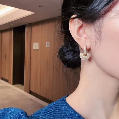 Boucles d'oreilles Perle d'Amour en Or