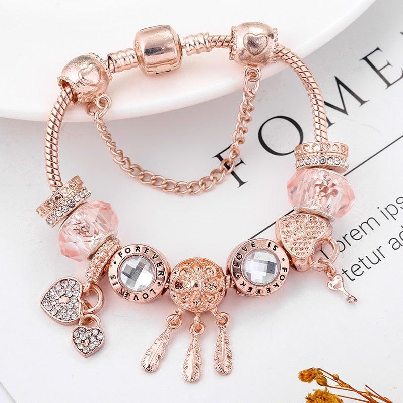Bracelet Capteur de Rêves en Argent Sterling avec Charms Inclus