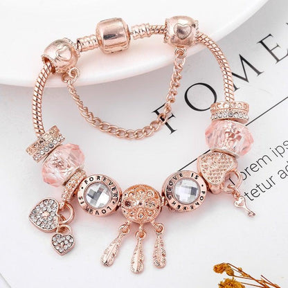 Bracelet Capteur de Rêves en Argent Sterling avec Charms Inclus