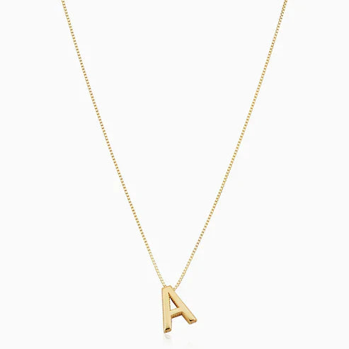 Collier initial lettre d'amour