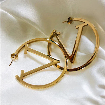Boucles d'oreilles Punk V en Or