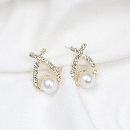 Boucles d'oreilles en perles avec paillettes