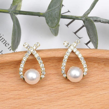 Boucles d'oreilles en perles avec paillettes