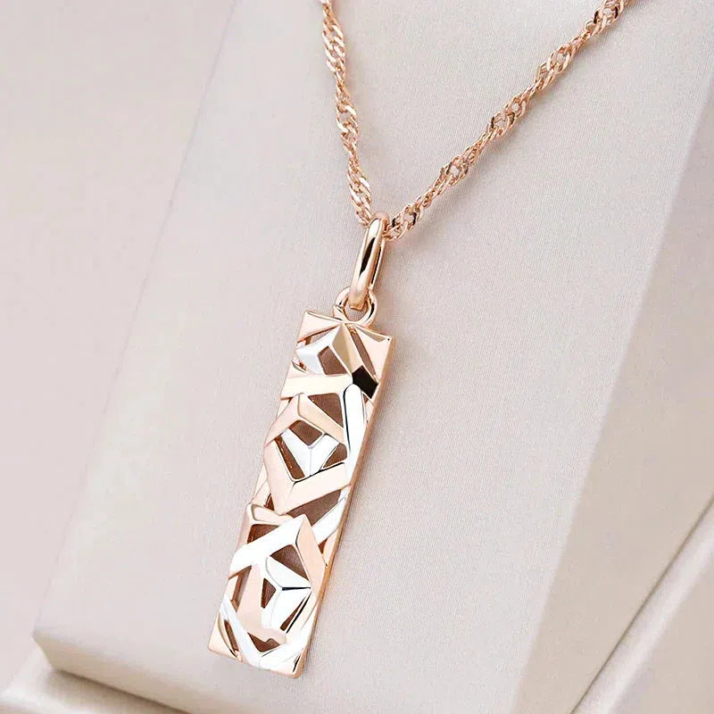 Collier élégant en argent et or