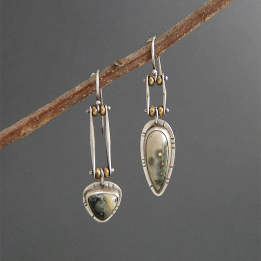 Boucles d'oreilles asymétriques "Antique"