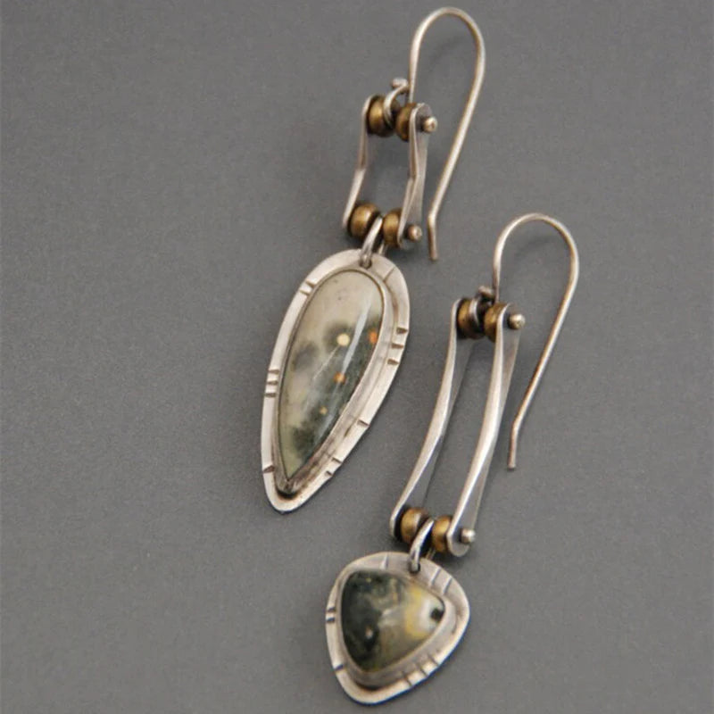 Boucles d'oreilles asymétriques "Antique"