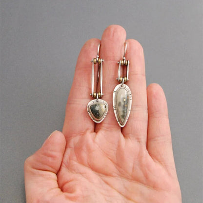 Boucles d'oreilles asymétriques "Antique"