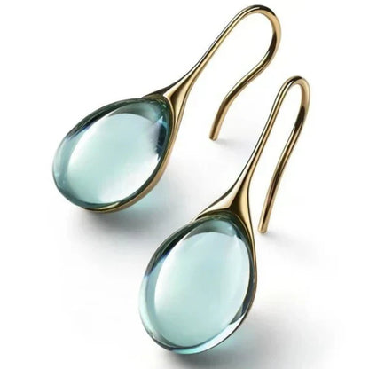 Offre 1+1 : Bague Aurora Ocean Beach Wave + Boucles d'oreilles en cristal dorées et argentées