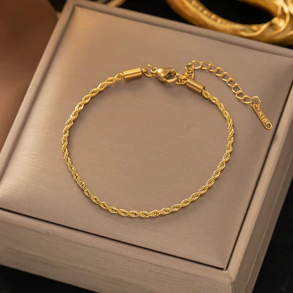 Bracelet en Chaîne Tordue