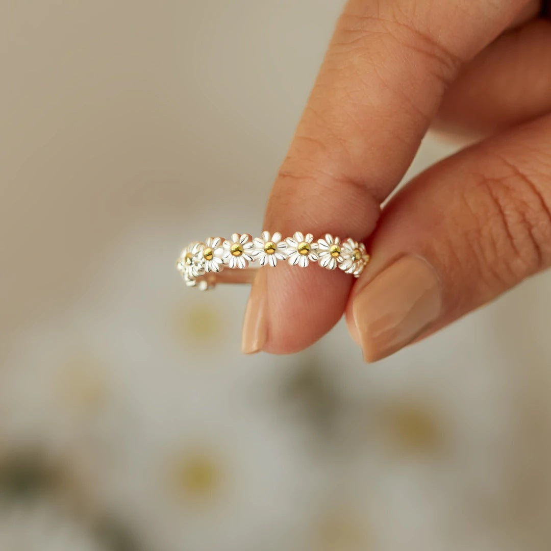 Bague Florale en Argent