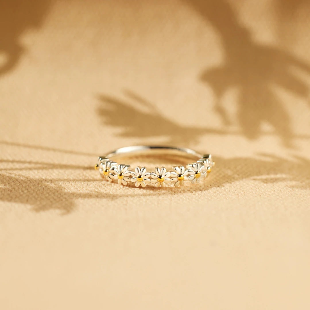 Bague Florale en Argent