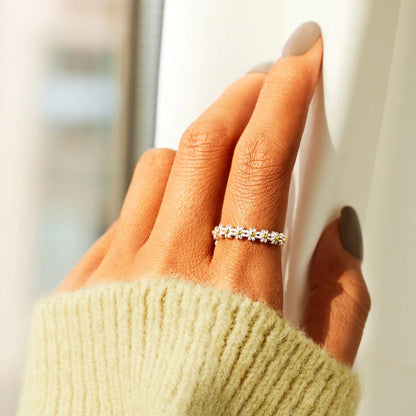 Bague Florale en Argent