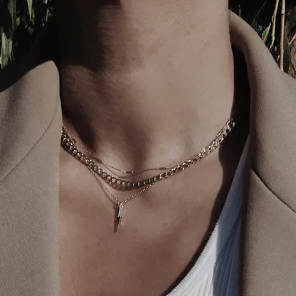 Collier en Chaîne à Maillons Plat