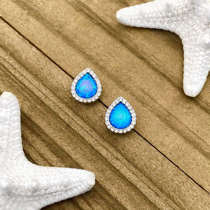 Boucles d'oreilles Opale et Argent