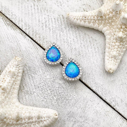 Boucles d'oreilles Opale et Argent