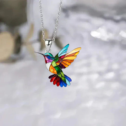 Magnifique collier Colibri avec boucles d'oreilles bonus
