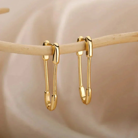 Boucles d'oreilles clips en or minimalistes