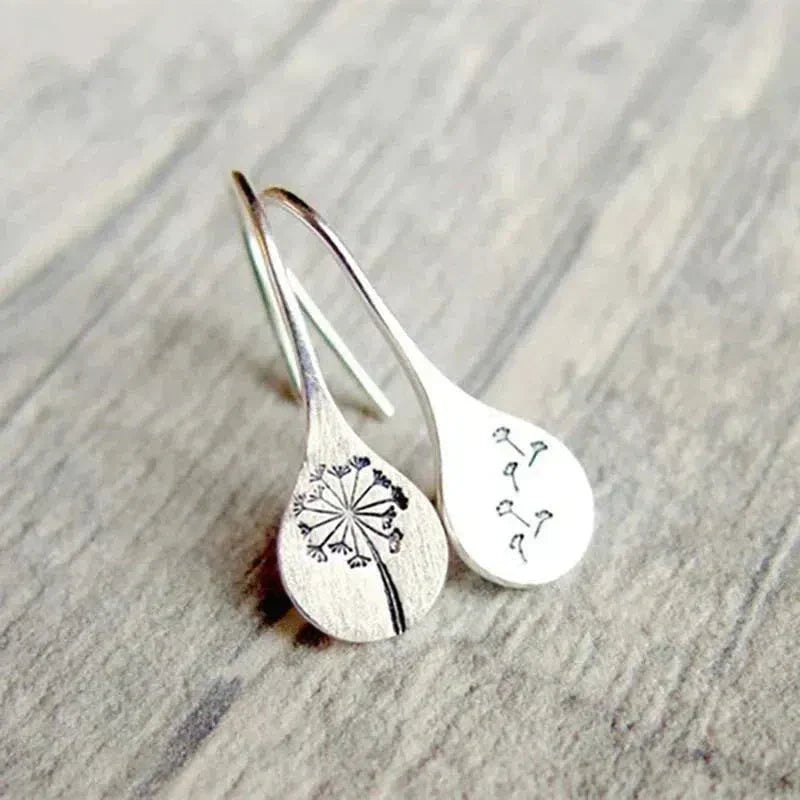 Boucles d'oreilles Pissenlit Argent
