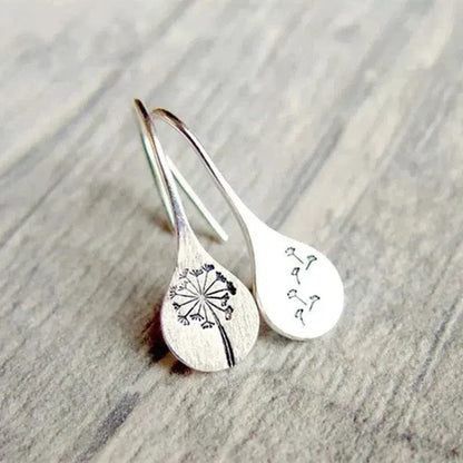 Boucles d'oreilles Pissenlit Argent