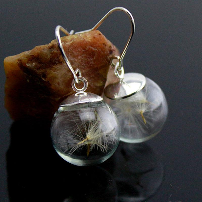 Boucles d'oreilles Pissenlit en Argent