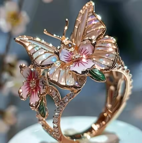 Bague Florale Vintage Prifddinas en Or