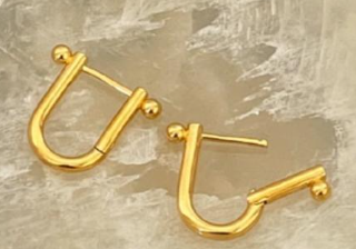 Boucles d'oreilles en or minimalistes