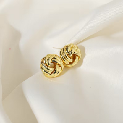 Boucles d'oreilles en nœud d'élégance classique