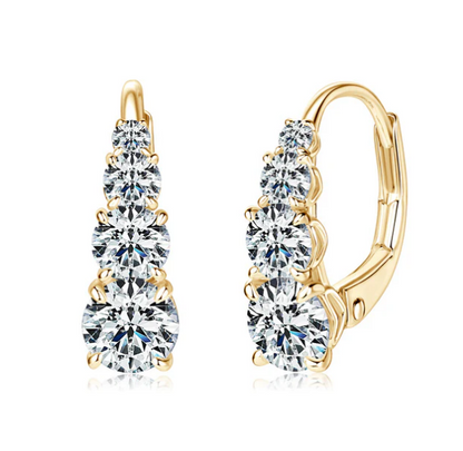 Boucles d'oreilles Elara à quatre pierres