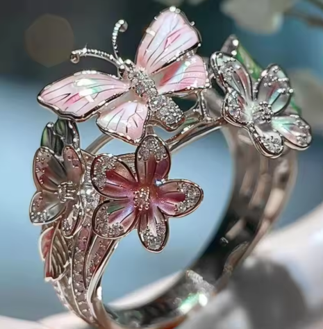 Bague Florale Vintage Prifddinas en Or