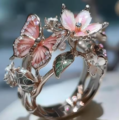 Bague Florale Vintage Prifddinas en Or