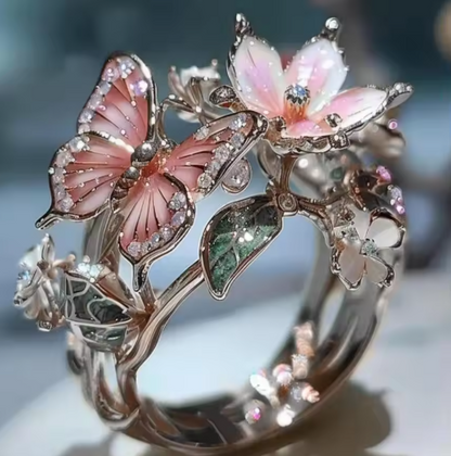 Bague Florale Vintage Prifddinas en Or