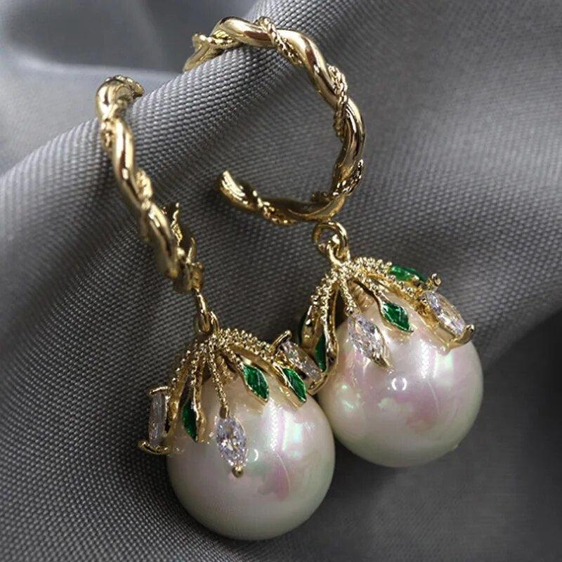 Boucles d'oreilles élégantes en perles Malia