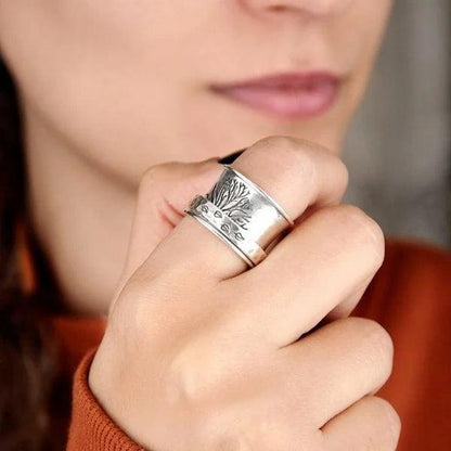 Bague de Méditation Spinner Arbre de Vie