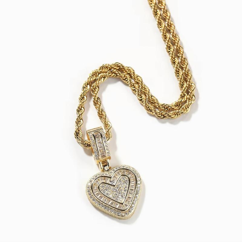 Pendentif Luxe Cœur d'Or