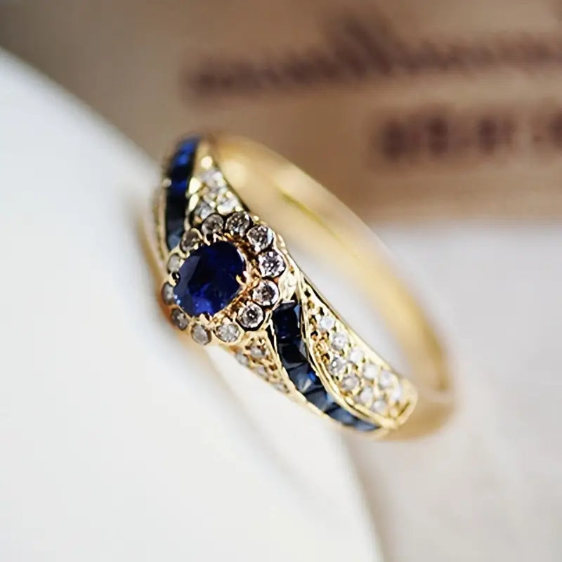 Bague en Or et Saphir